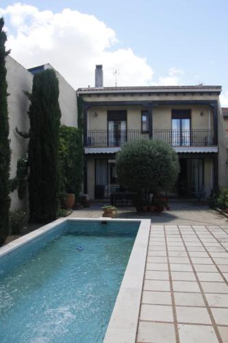 vista de la piscina